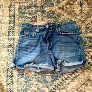 Distressed Denim Shorts